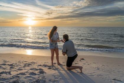 Naples portrait session at golden hour