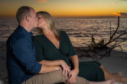 Family beach session at sunset, Naples Florida